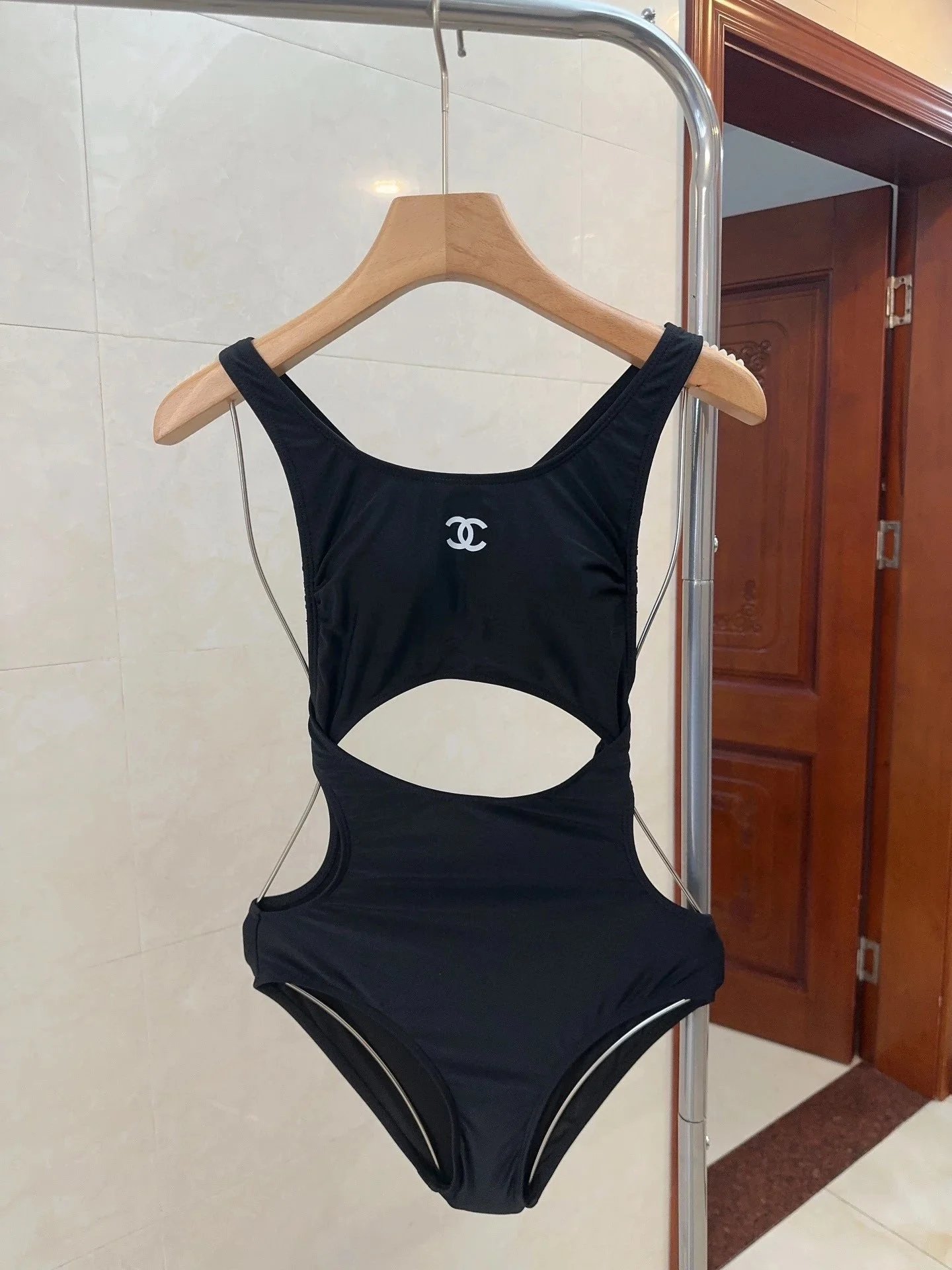 Chanel Quilted Zip-Front Bodysuit White Activewear - 25
