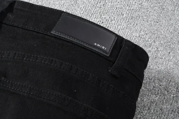 Amiri Distressed Patchwork Black Jeans - 13