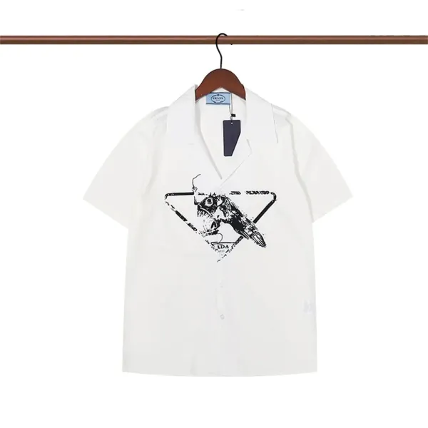 Prada Camouflage Panel Shirt Black - 20