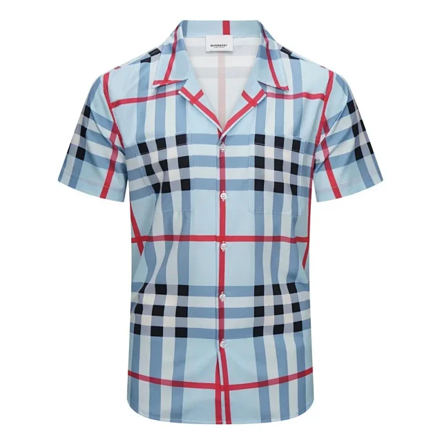 Burberry Shirts Short-Sleeve Check Button-Up Shirt product detail image 19