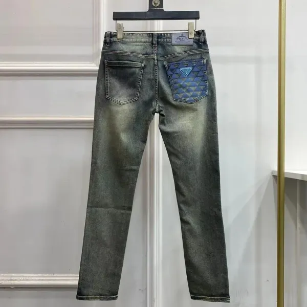 Prada Logo-Embroidered Black Jeans - 23