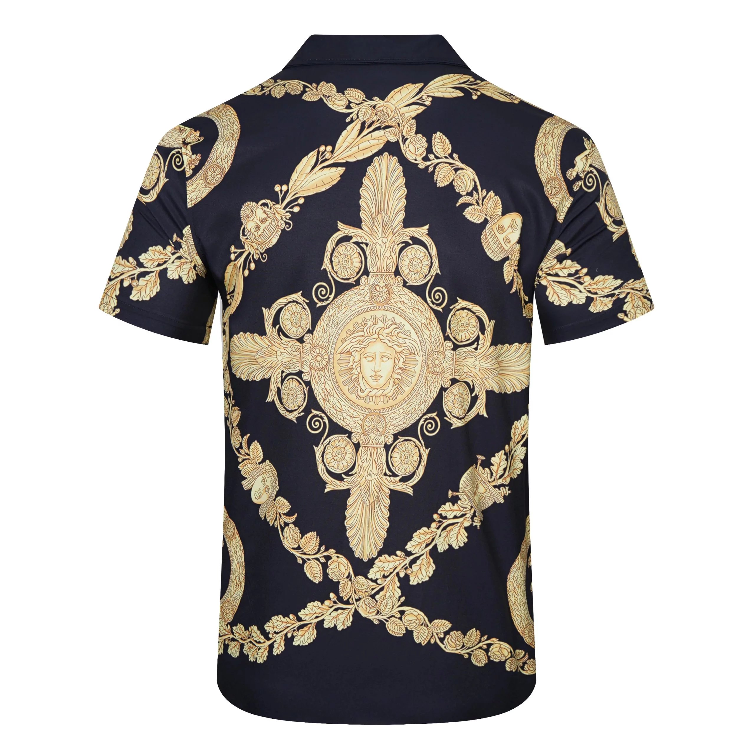 Versace Medusa Psychedelic Print Short-Sleeve Shirt Multicolor - 5