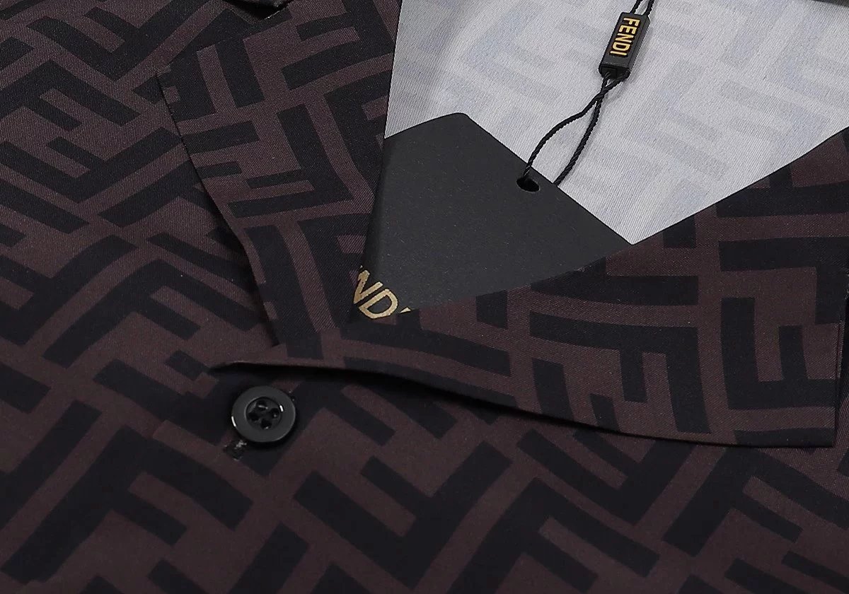 Fendi FF Monogram Print Shorts Black - 17