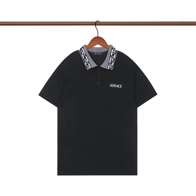 Versace Shirts Short-Sleeve Logo Polo Shirt product detail image 16