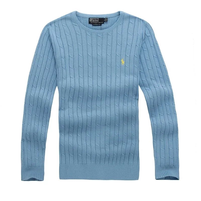 Polo Ralph Lauren Cable Knit Quarter-Zip Sweater Blue - 14