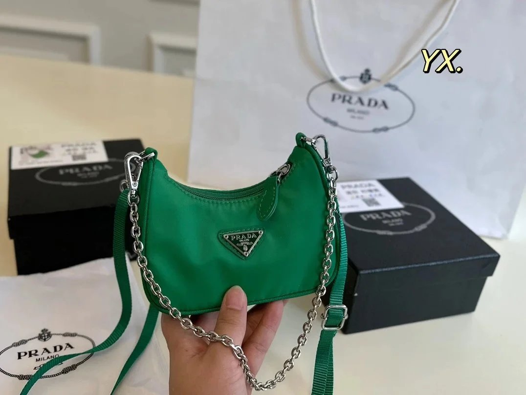 Prada Re-Nylon Mini Shoulder Bag Black - 13