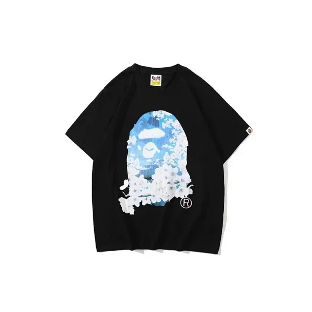A Bathing Ape T-Shirts Short Sleeve Camouflage Head Graphic product detail image 36