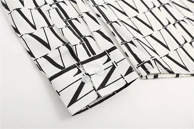 Valentino Shirts Printed Button-Up Shirt product detail image 8