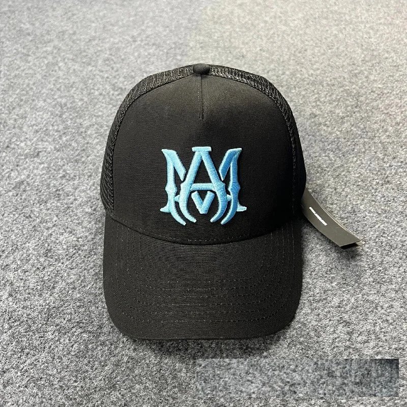 Design Trucker Cap Blue Mesh Back Baseball Cap - 9