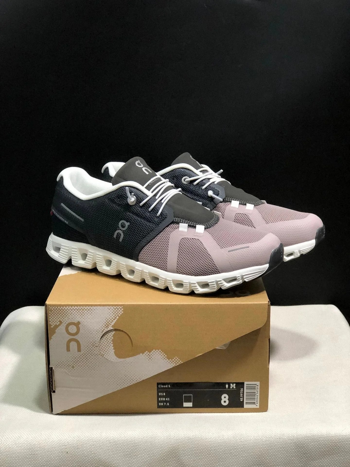On Cloud X Rose Powder Soft Yarn Running Shoes - 14