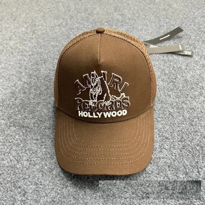 Design Trucker Cap Blue Mesh Back Baseball Cap - 17
