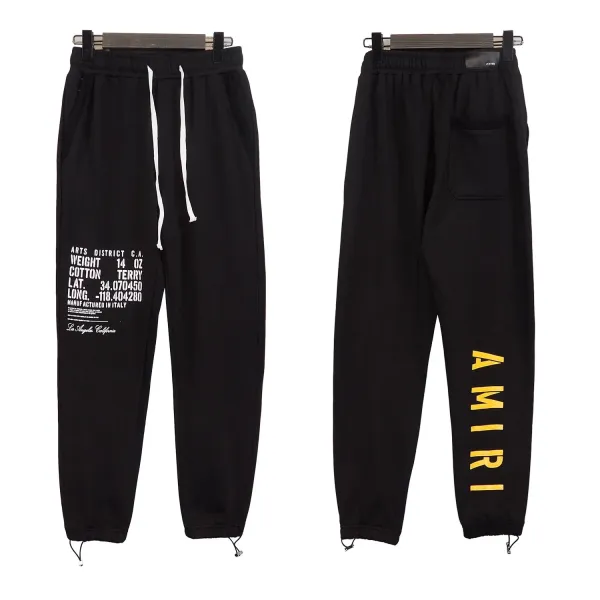 Amiri Cotton Terry Sweatpants Black - 19
