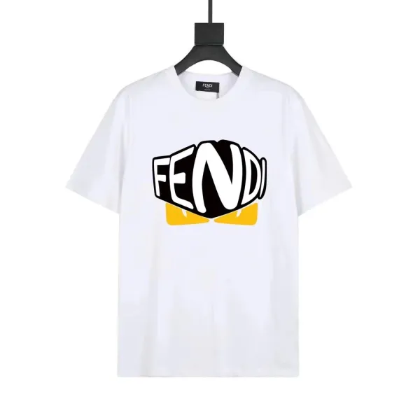 Fendi FF Monogram All-Over Black T-Shirt - 26