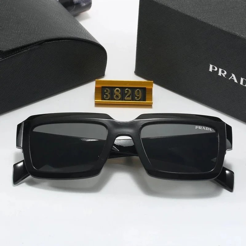 Prada Square Frame Green Acetate Sunglasses - 4