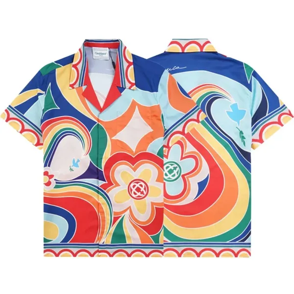 Casablanca Patterned Green Polo Shirt - 35