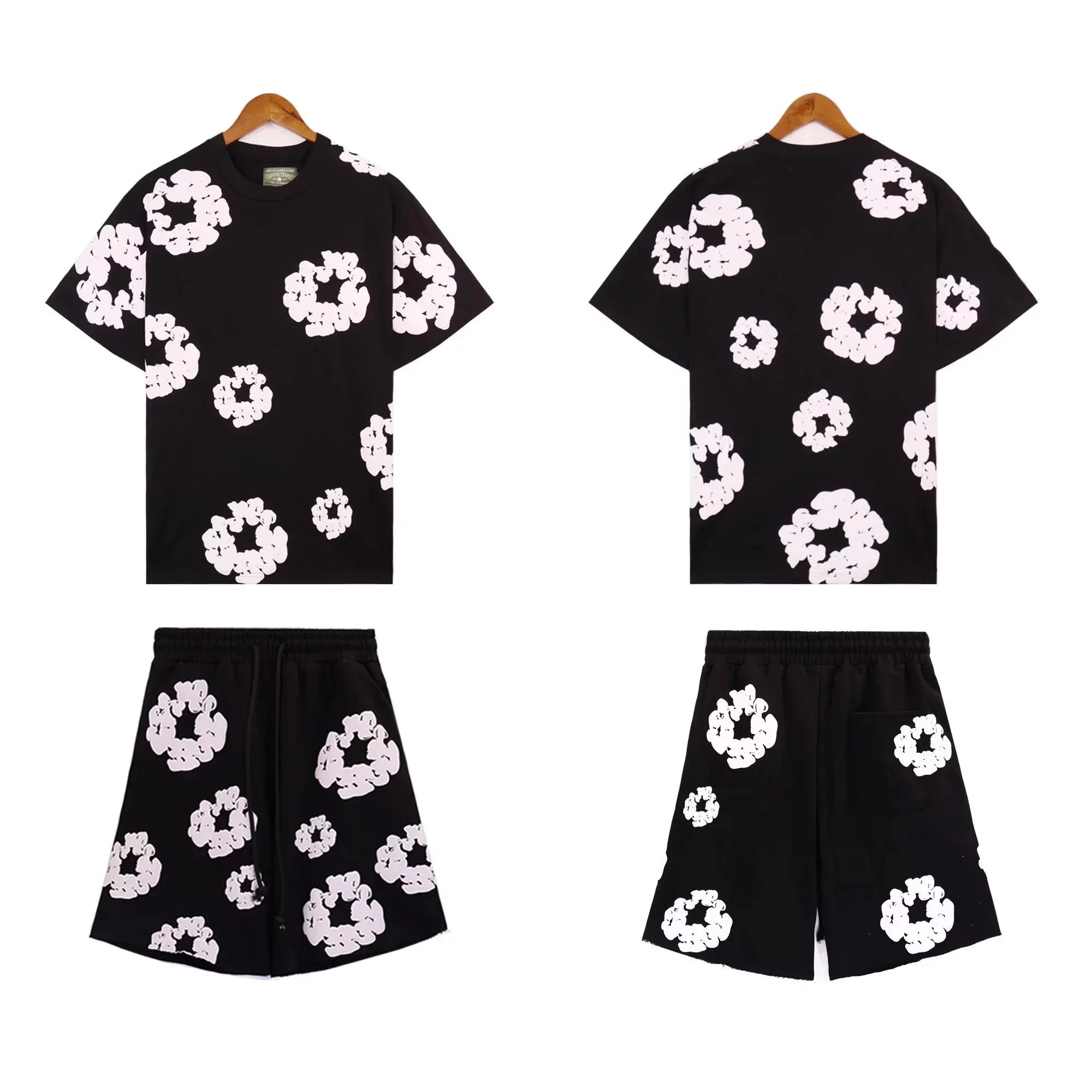 Scrunchie Print T-Shirt/Shorts