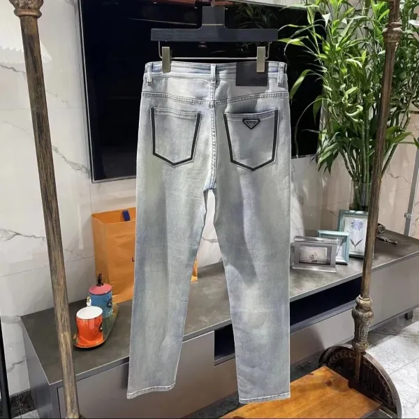 Prada Logo-Embroidered Black Jeans - 22