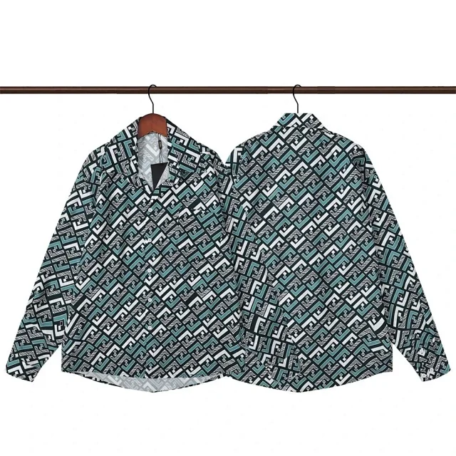 Fendi Shirts Short-Sleeve Printed Camp-Collar Shirt product detail image 19