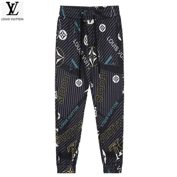 Design Sweatpants Red with Vertical Logo Print - 25