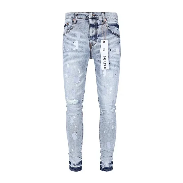 Purple Jeans Slim-Fit Distressed product detail image 17