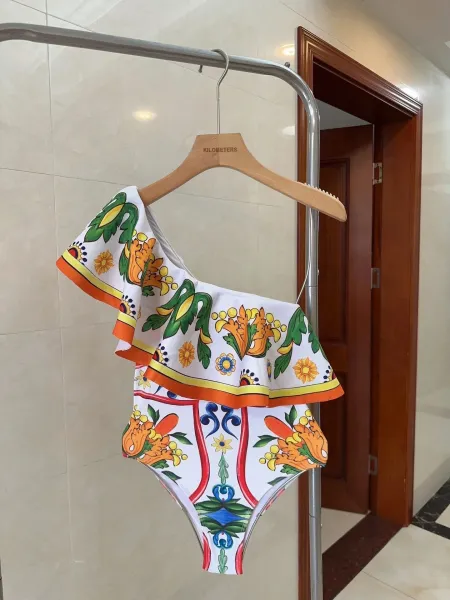 Dolce & Gabbana Logo Band Bralette and Brief Set White Underwear - 24