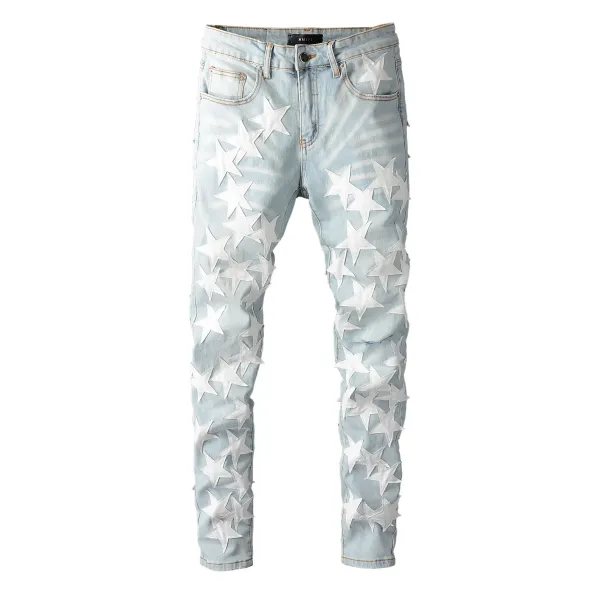 Amiri Distressed Patchwork Black Jeans - 19