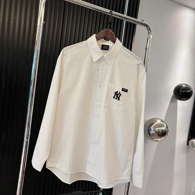 MLB Shirts Short-sleeve button-up logo-print shirt product detail image 17