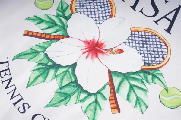 Casablanca Casa Tennis Club White Polo Shirt - 8