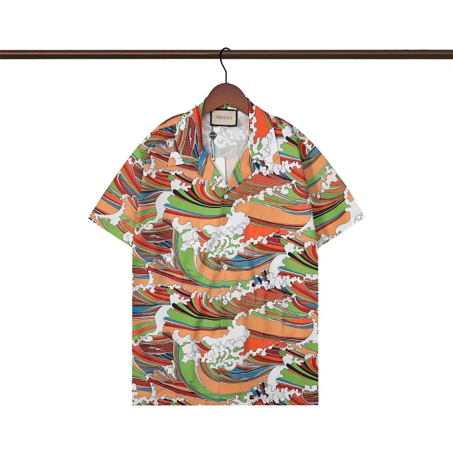 Gucci Shirts Printed Button-Up Shirt product detail image 27