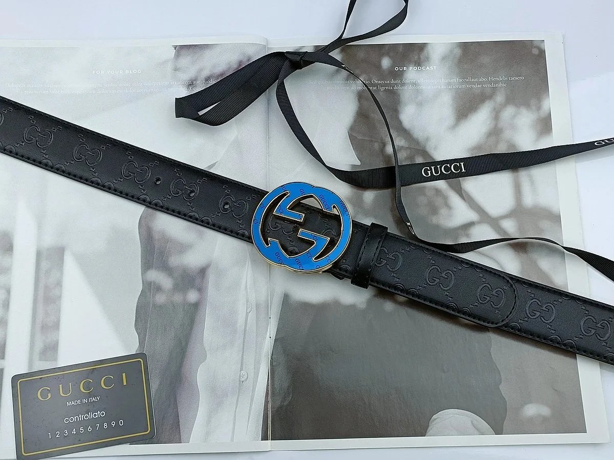 Gucci Marmont Double G Buckle Leather Belt Black - 4