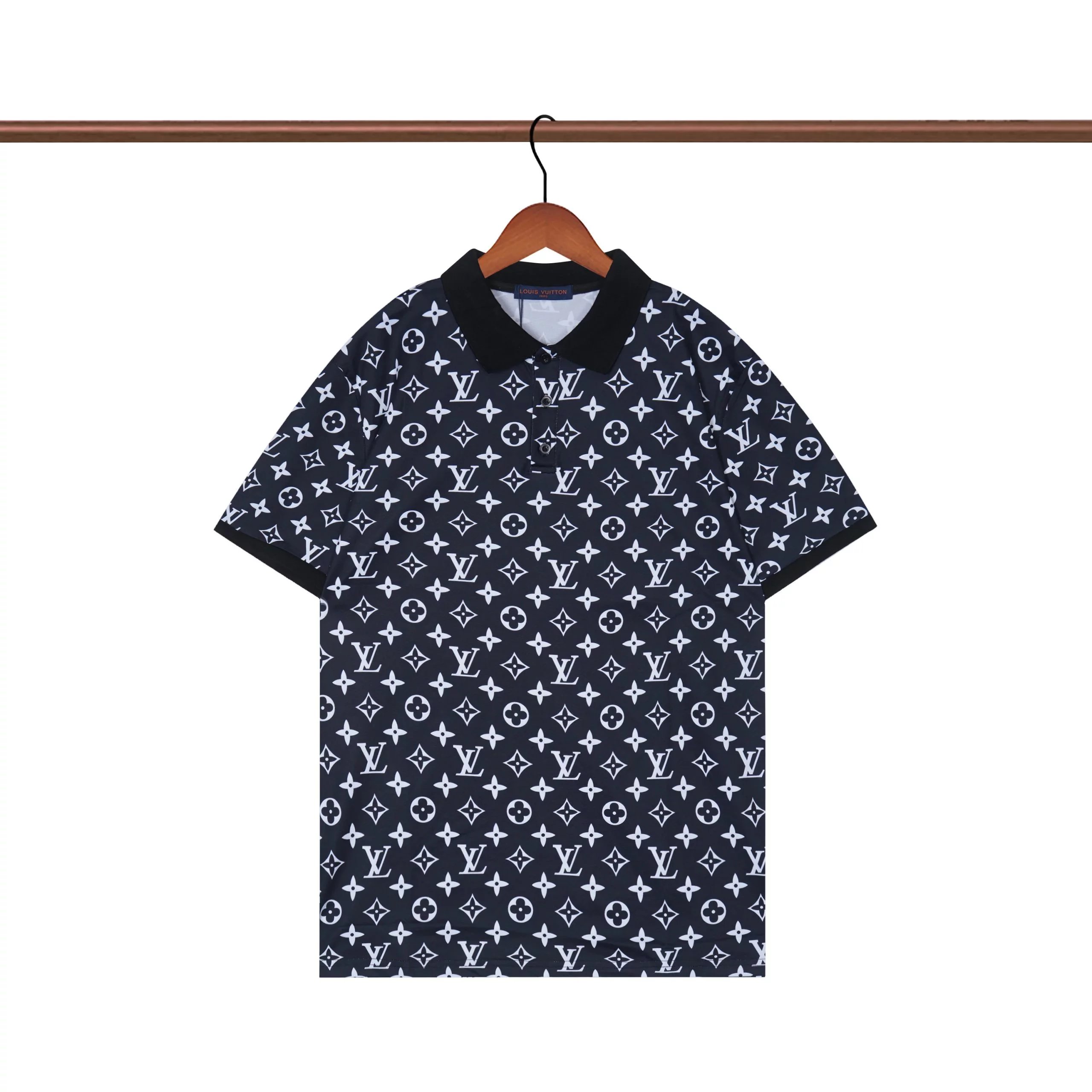 Louis Vuitton Checkerboard Monogram Polo Black Polo Shirt - 13