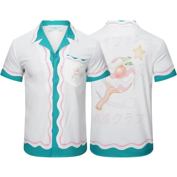 Casablanca Casa Tennis Club White Polo Shirt - 30
