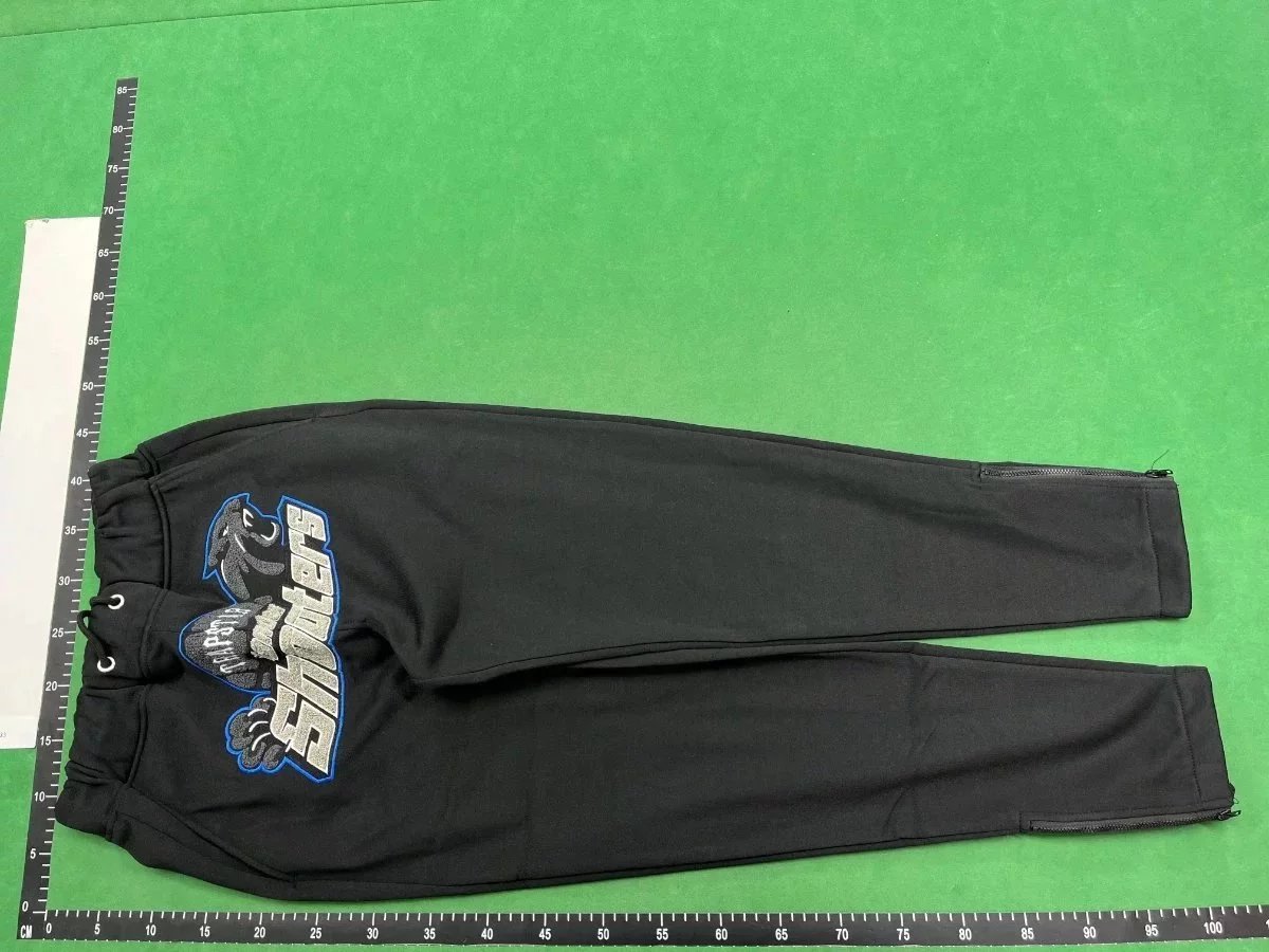 Trapstar Logo Embroidered Sweatpants Gray and Black - 8