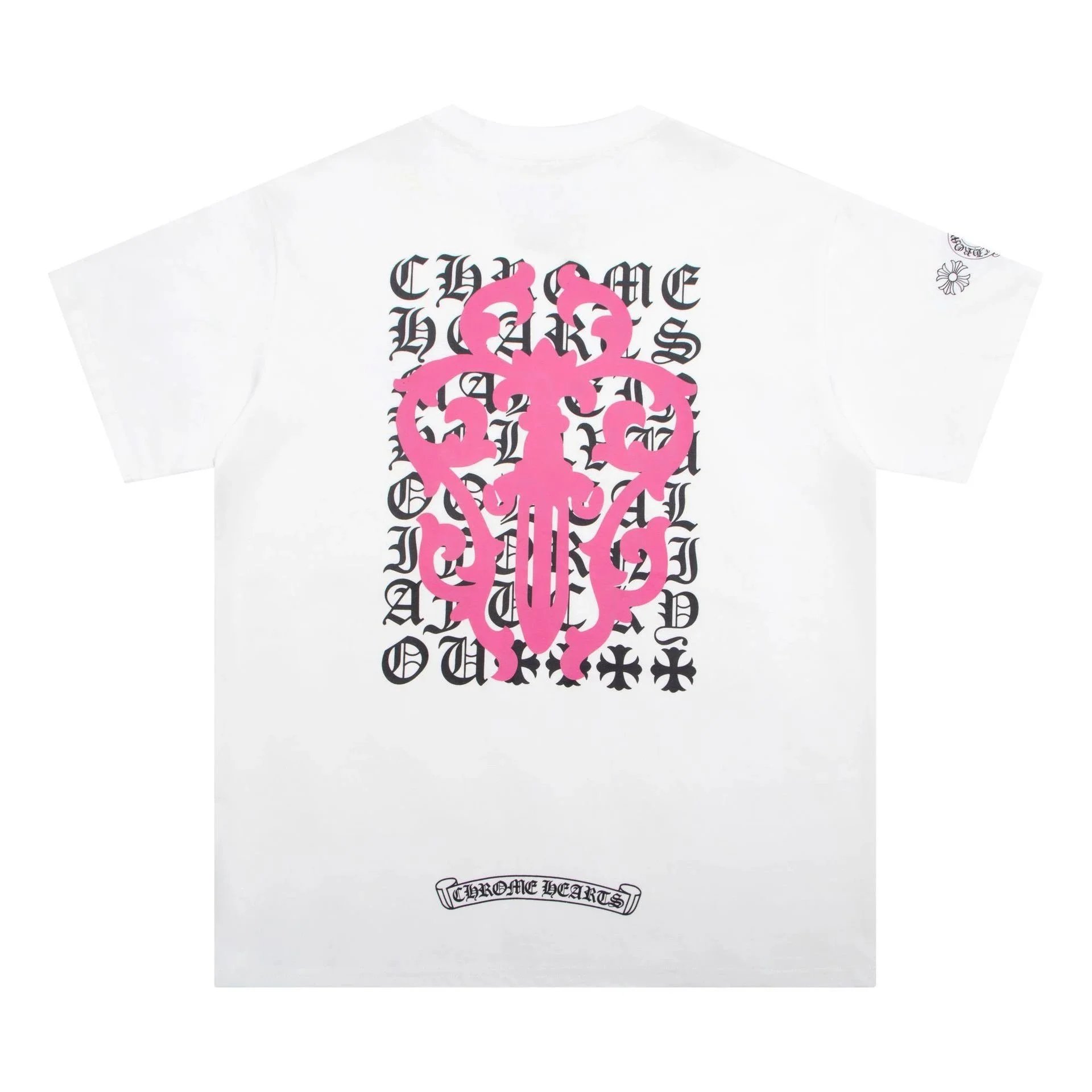 Chrome Hearts Hollywood White Graphic T-Shirt - 7