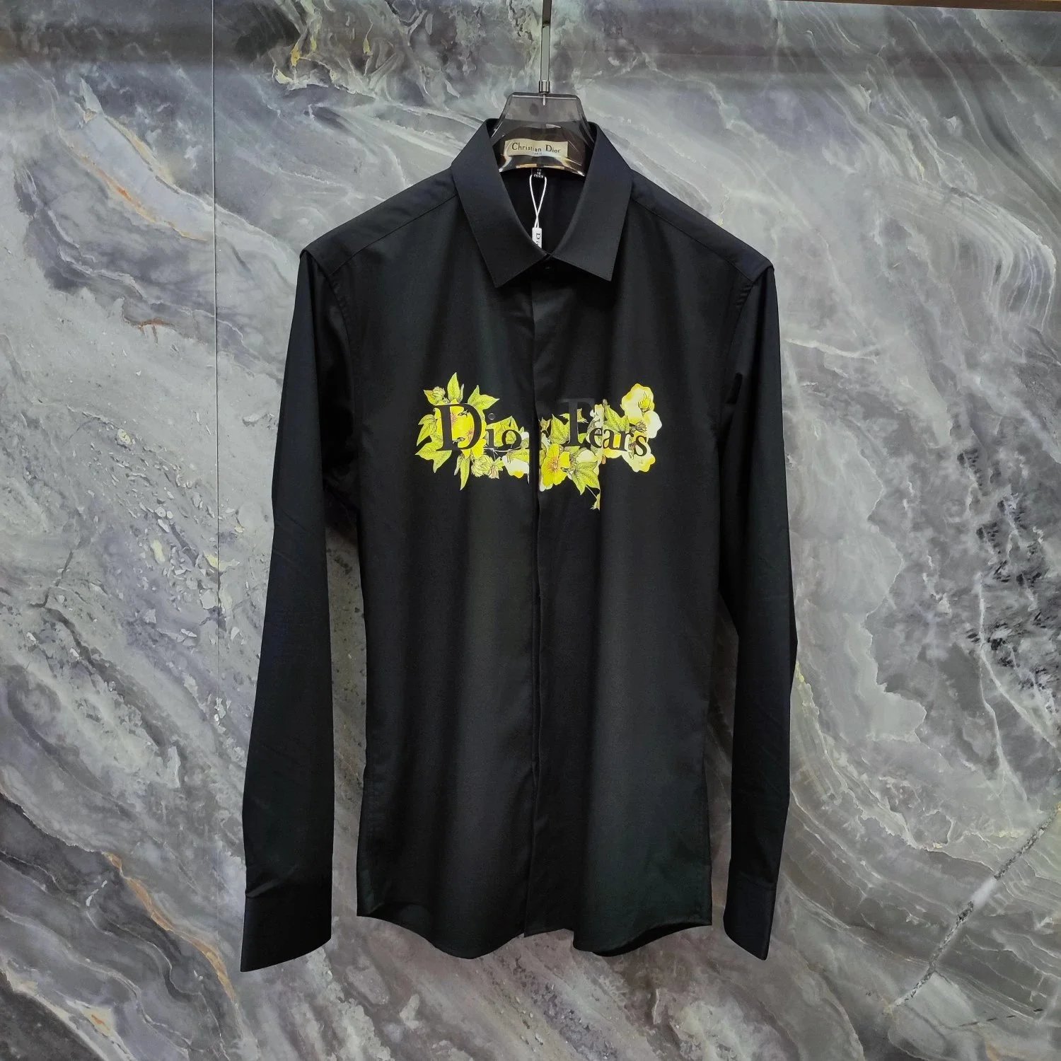 Dior Black Shirt with Turtle Brooch - 17