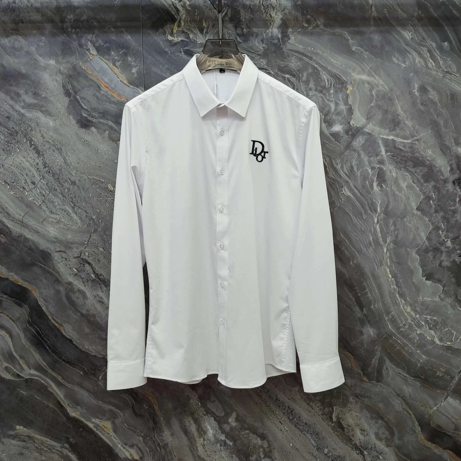 Dior Black Shirt with Turtle Brooch - 20