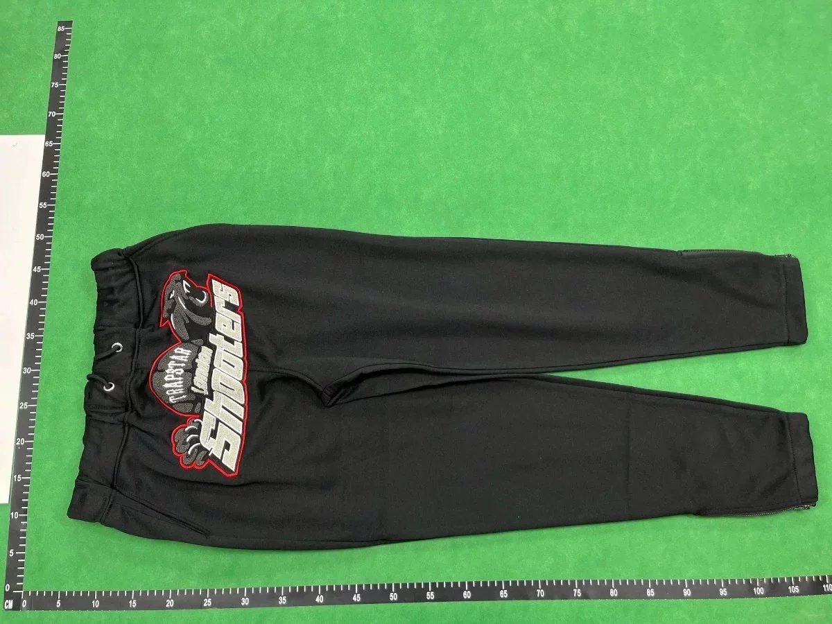 Trapstar Logo Embroidered Sweatpants Gray and Black - 11