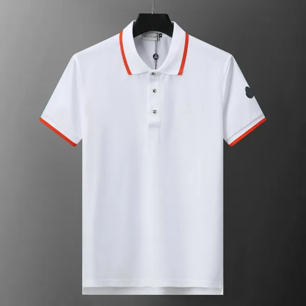 Moncler Logo Polo White Polo Polo Shirt - 19