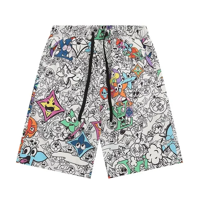 Unbranded Matching Sets Short-Sleeve Printed Shirt and Drawstring Shorts Set product detail image 22