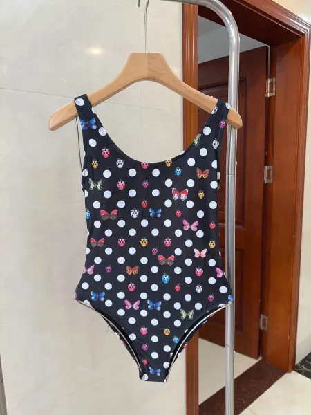 Versace Iconic Greca Pattern Blue Yellow Triangle Bikini Set - 43