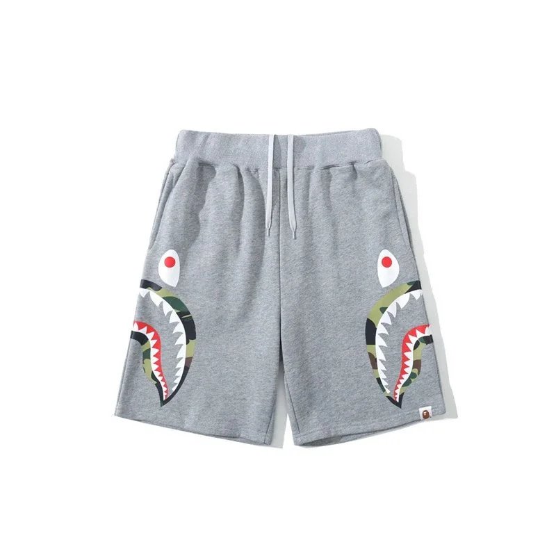 A Bathing Ape Shark Camo Shorts Army Green - 10
