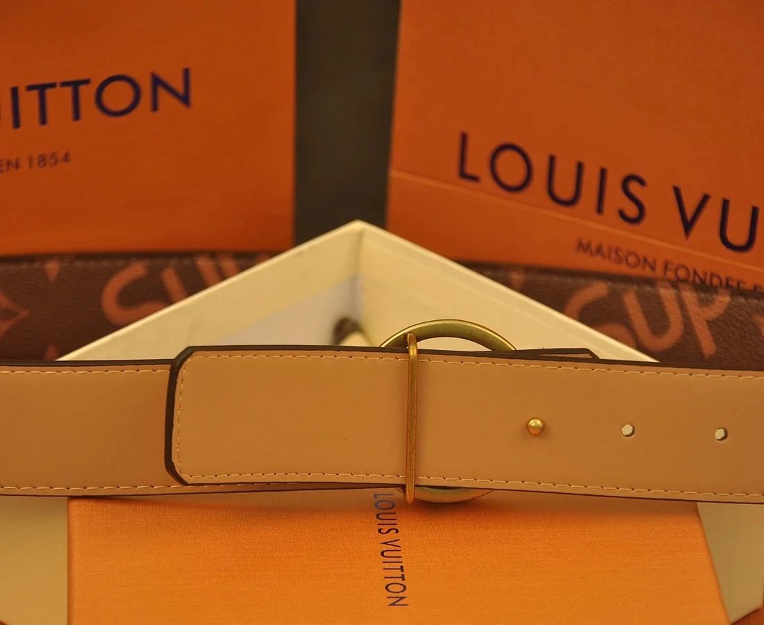 Louis Vuitton x Supreme Monogram Canvas Belt Brown - 3