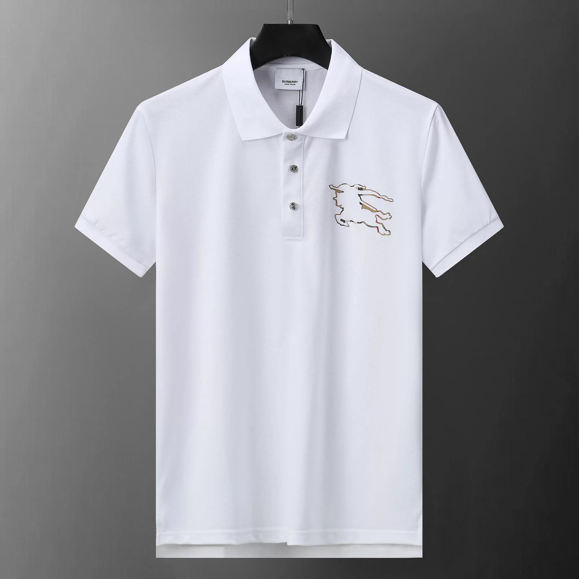 Burberry Classic Check Polo Beige Multicolor Polo Polo Shirt - 8