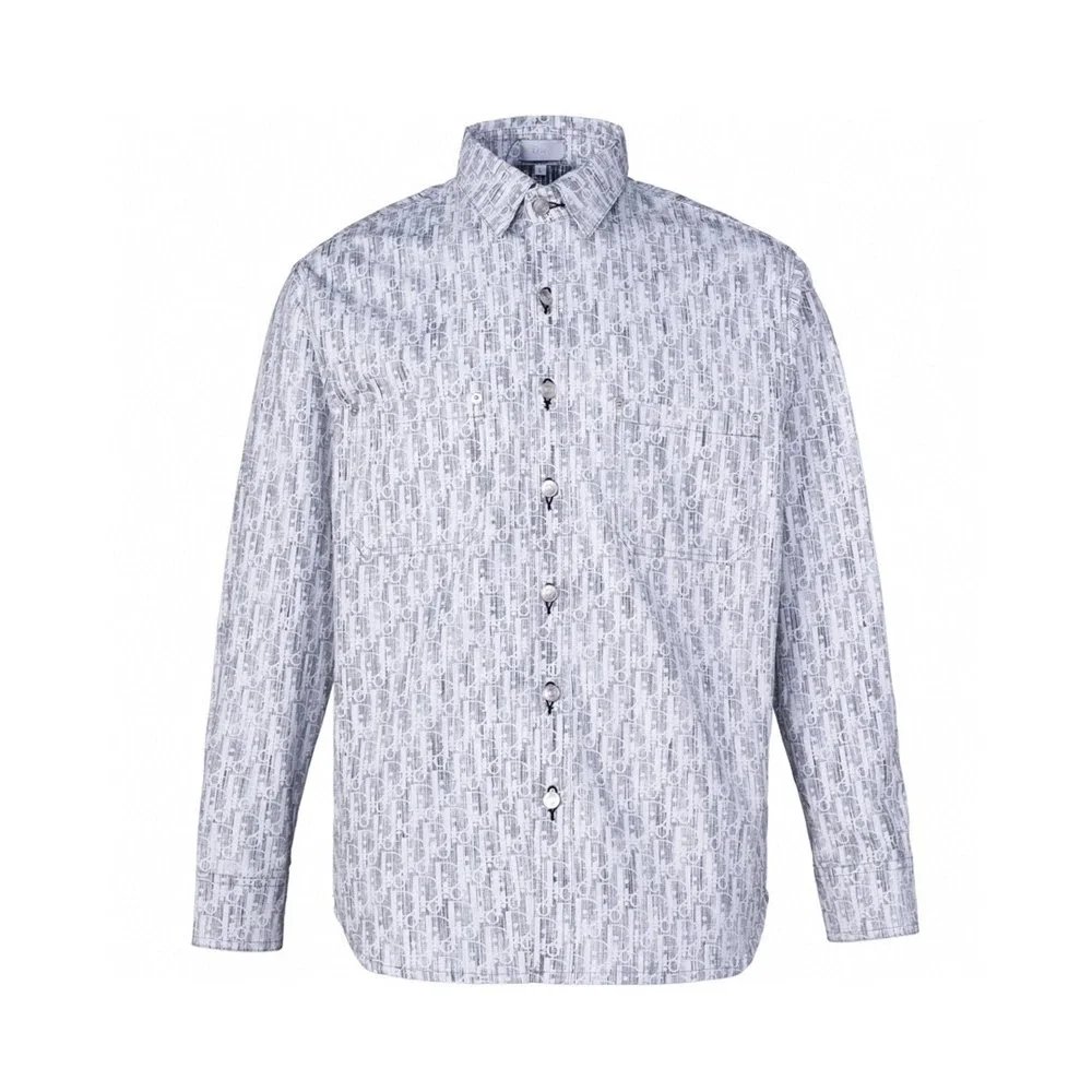 Dior Oblique Print Shirt Beige Multicolor - 14