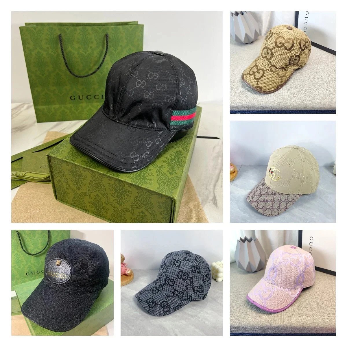Gucci Black Logo Baseball Cap