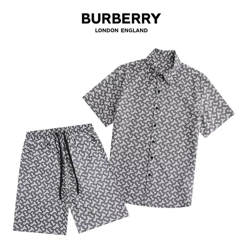 Burberry Check Print Short-Sleeve Shirt and Shorts Set Multicolor - 17