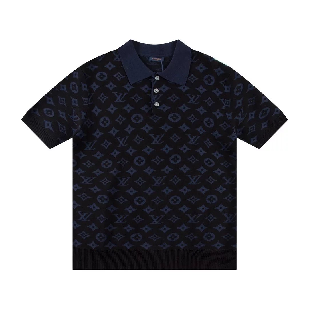 Louis Vuitton Checkerboard Monogram Polo Black Polo Shirt - 7