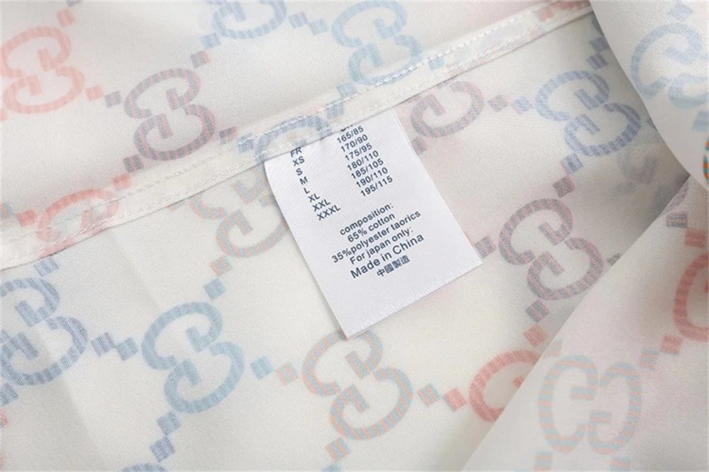 Gucci Rabbit Print Camp Shirt Red Blue Multicolor - 9