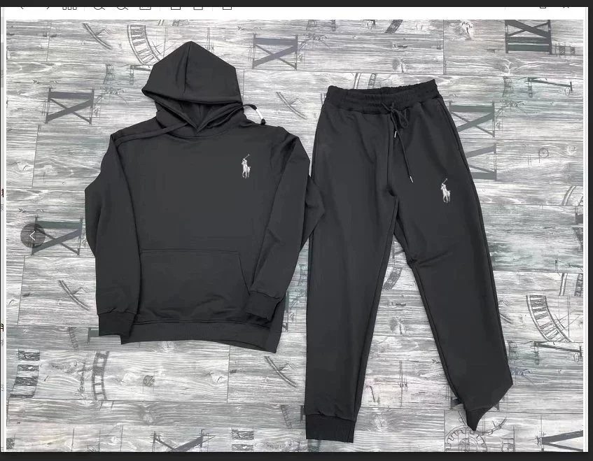 Polo Ralph Lauren Classic Logo Hoodie and Sweatpants Set Gray - 2