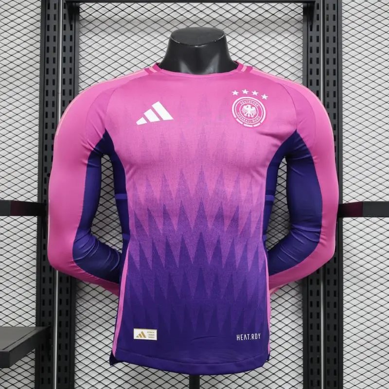 Adidas Mexico National Team 2024 Away Jersey Burgundy Teal Patterned Sports T-Shirt - 24